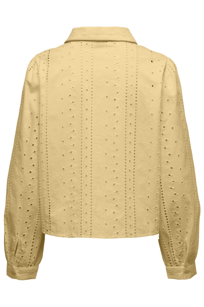 Only gele dames blouse | Achteraanzicht