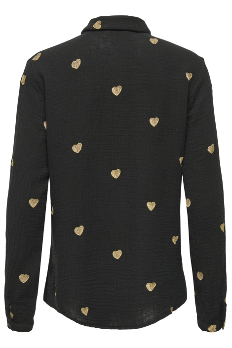 Only zwarte dames blouse | Achteraanzicht