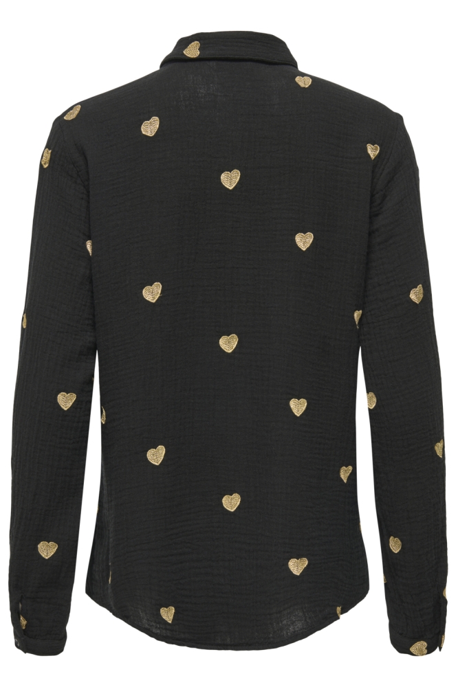 Only zwarte dames blouse | Achteraanzicht