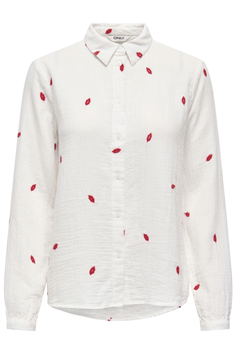 Only witte dames blouse | Vooraanzicht