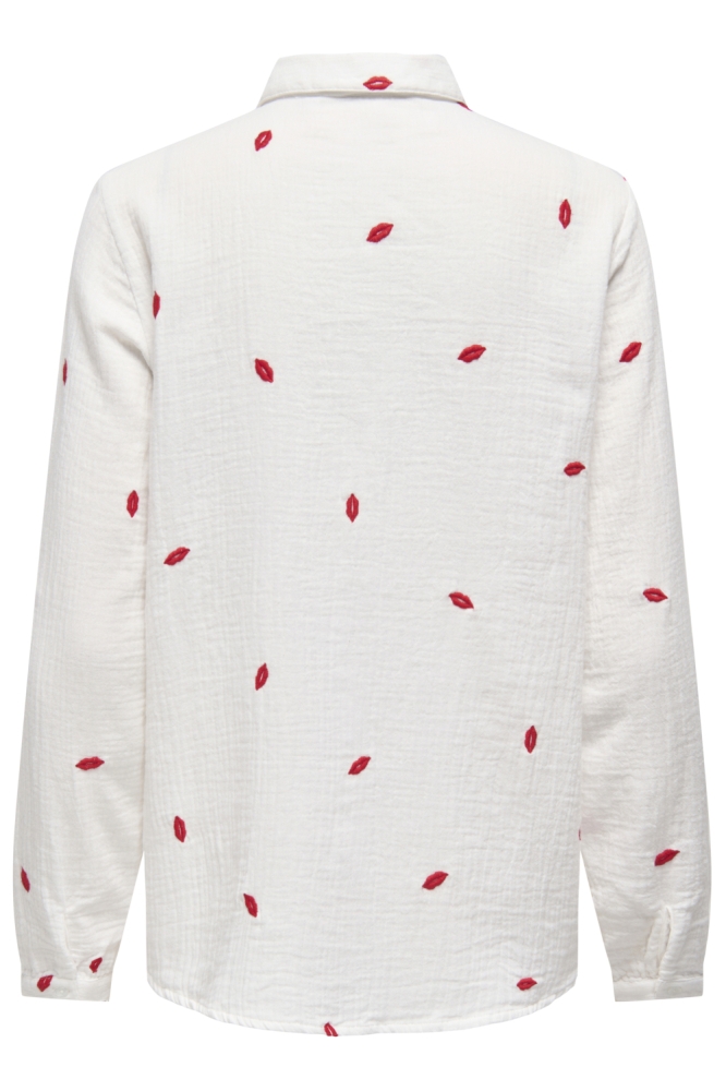 Only witte dames blouse | Achteraanzicht
