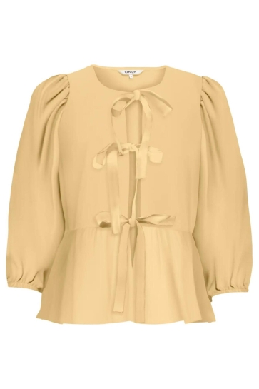 Only Blouse ONLRANINA 3/4 BOW TOP WVN CC 15365216 SUNLIGHT