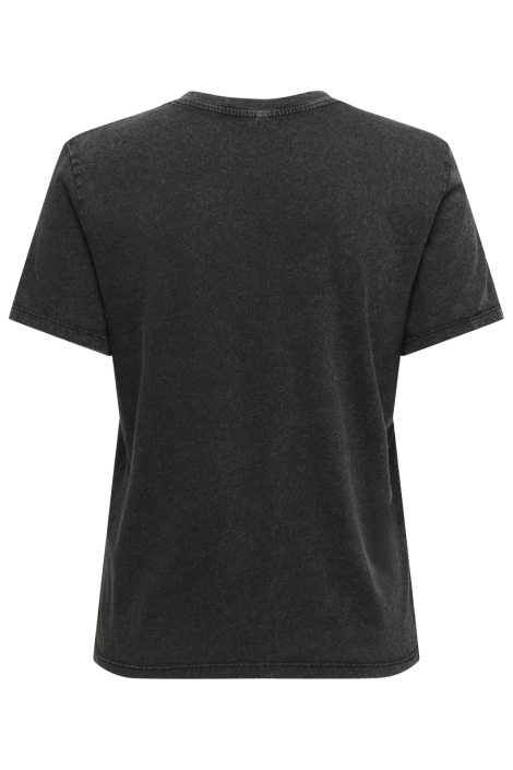 Only zwarte dames t-shirt | Achteraanzicht