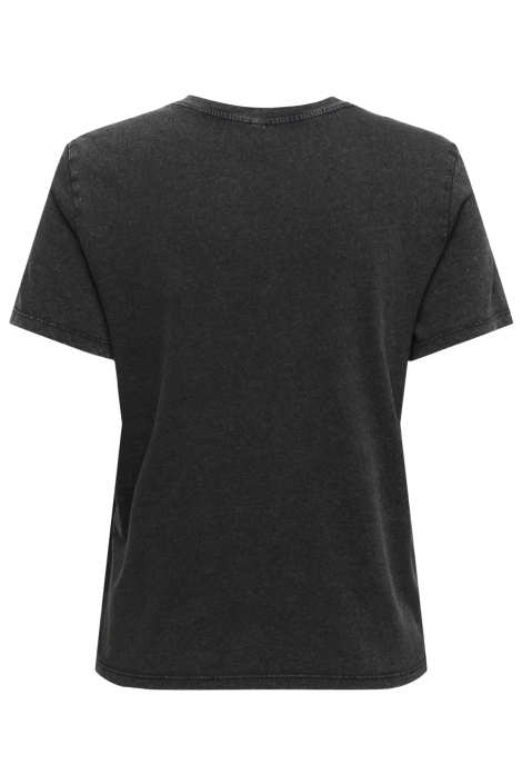 Only zwarte dames t-shirt | Achteraanzicht