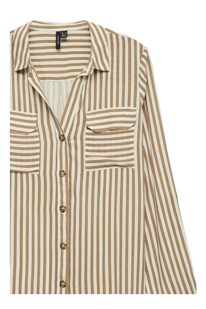 Vero Moda beige dames blouse | Close up