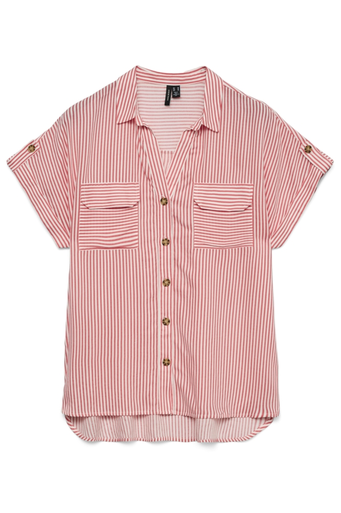 Vero Moda rode dames blouse | Vooraanzicht