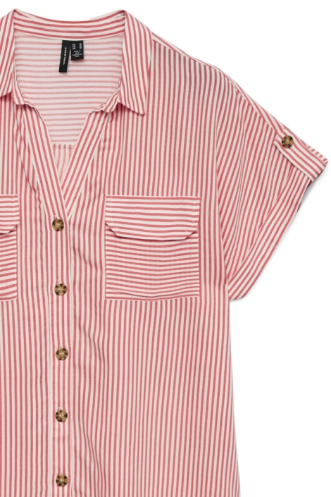 Vero Moda rode dames blouse | Close up