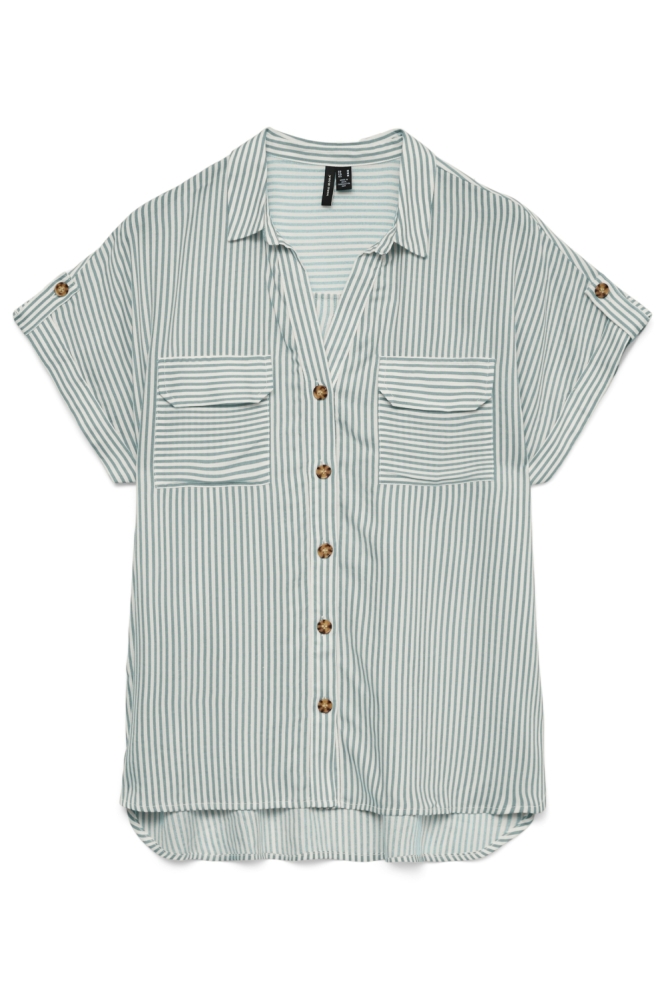 Vero Moda groene dames blouse | Vooraanzicht