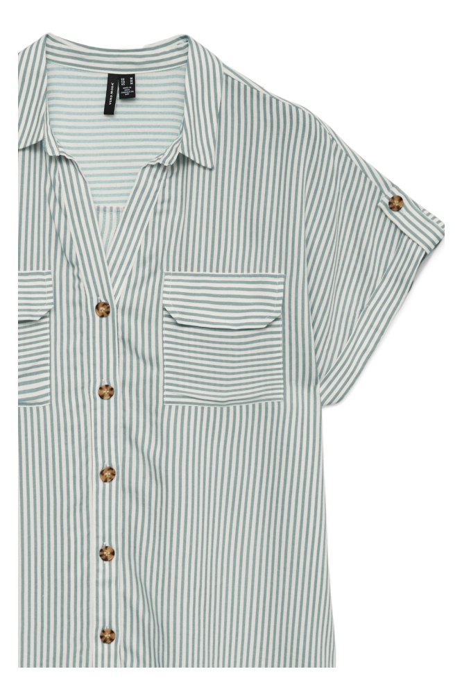 Vero Moda blauwe dames blouse | Close up