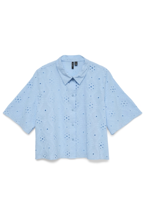 Vero Moda blauwe dames blouse | Vooraanzicht