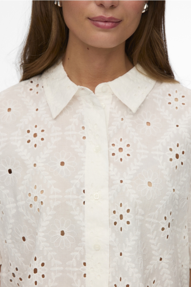 Vero Moda witte dames blouse | Close up