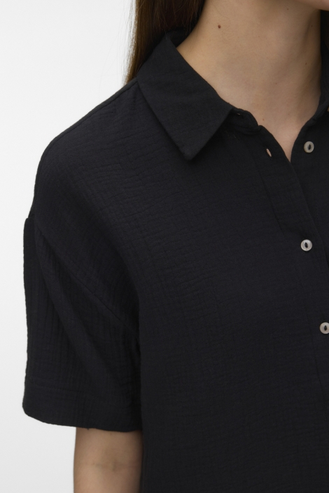 Vero Moda zwarte dames blouse | Close up