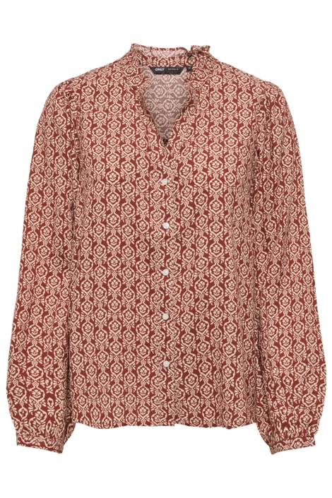 Only bordeaux dames blouse | Vooraanzicht