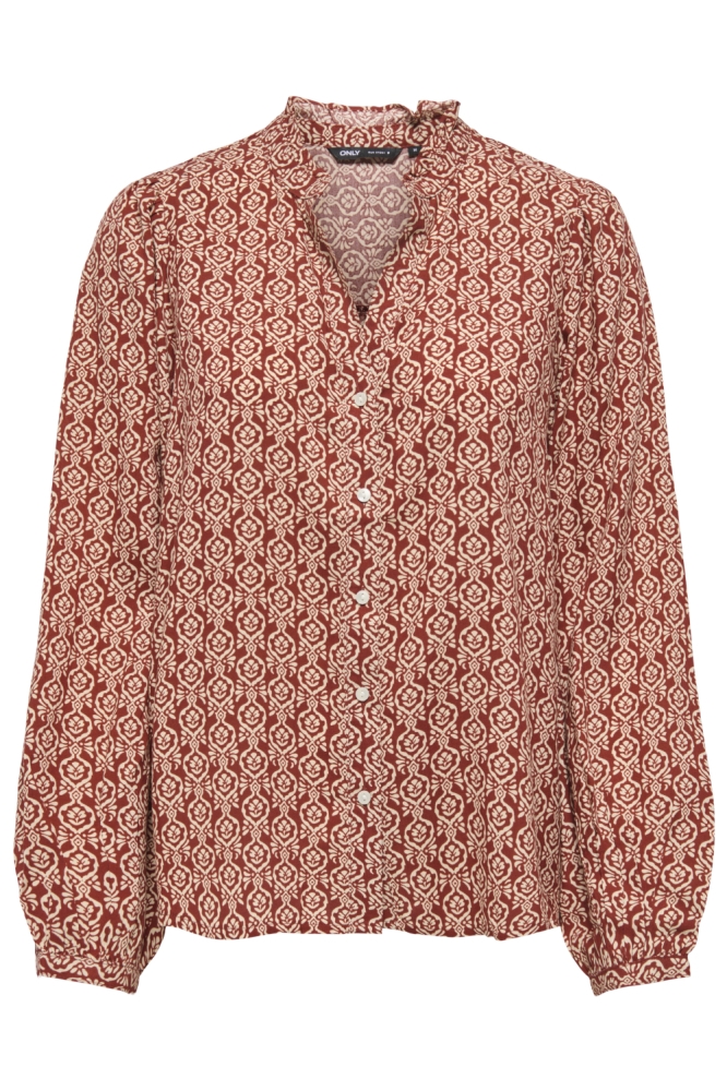 Only bordeaux dames blouse | Vooraanzicht