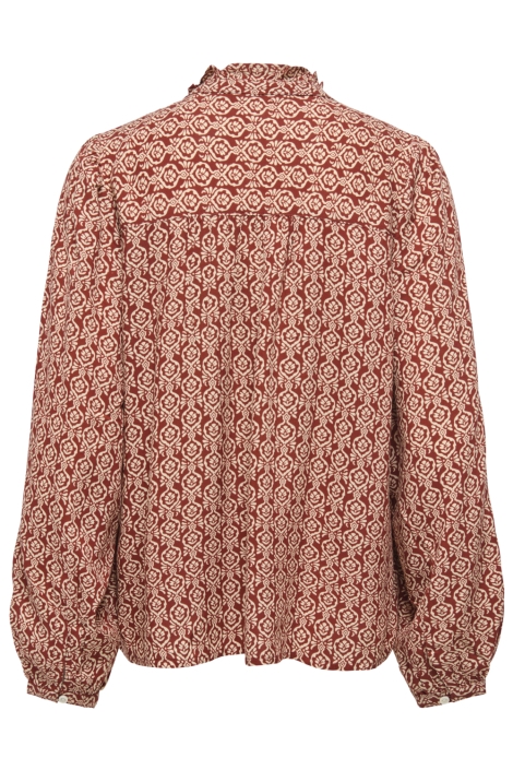 Only bordeaux dames blouse | Achteraanzicht