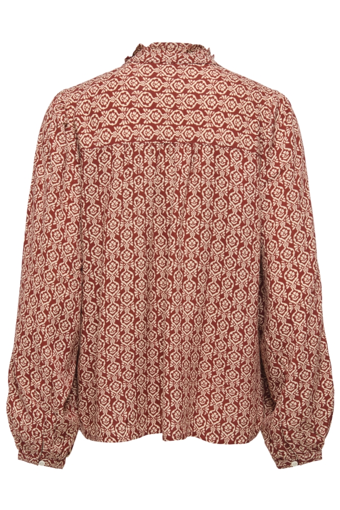 Only bordeaux dames blouse | Achteraanzicht