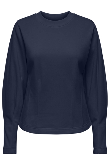 Jacqueline de Yong jdycreame l/s waisted top jrs Blauw