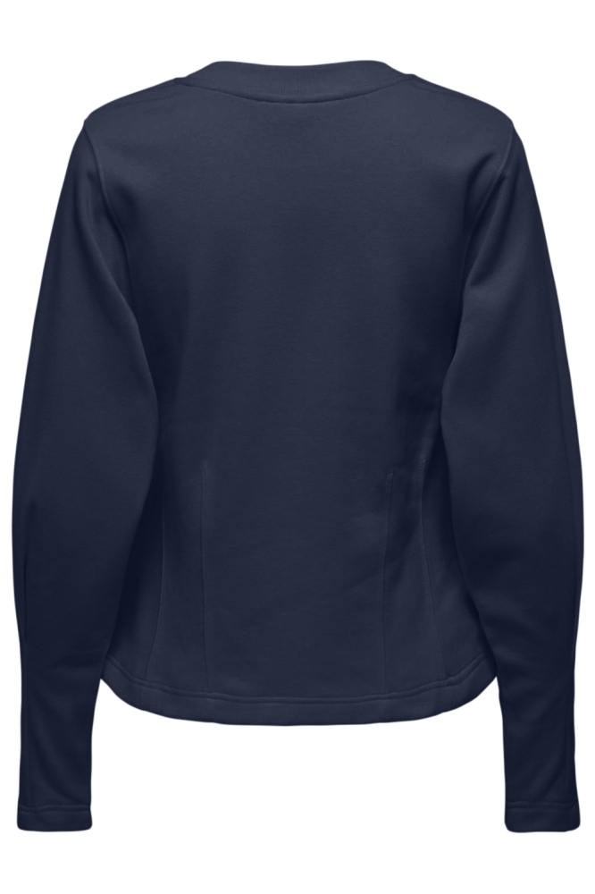 Jacqueline de Yong blauwe dames sweater | Achteraanzicht
