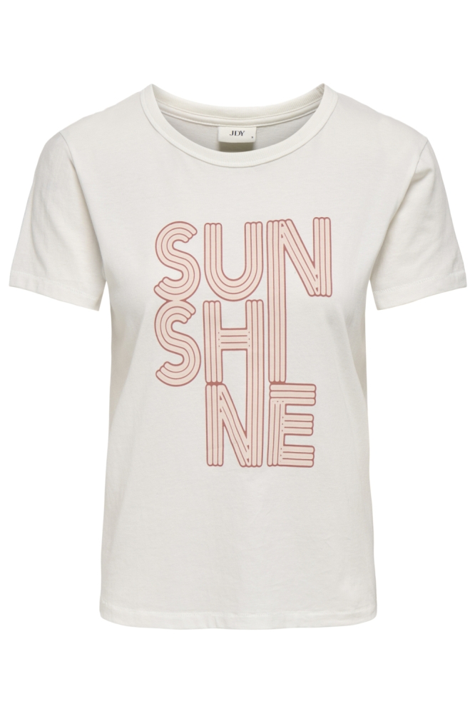 Jacqueline de Yong witte dames t-shirt | Vooraanzicht