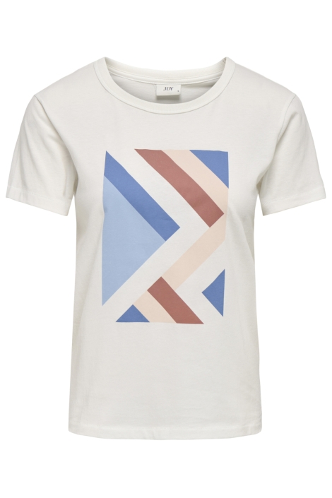 Jacqueline de Yong witte dames t-shirt | Vooraanzicht