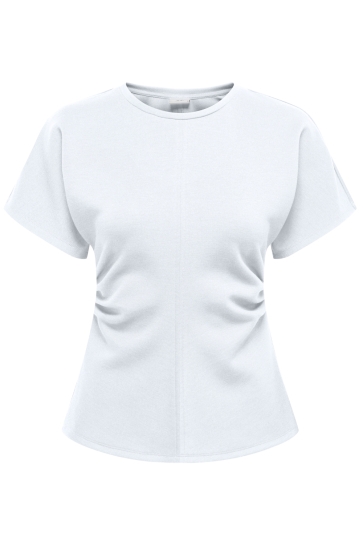 Jacqueline de Yong T-shirt JDYSAFINA S/S DETAIL TOP JRS 15365947 BRIGHT WHITE