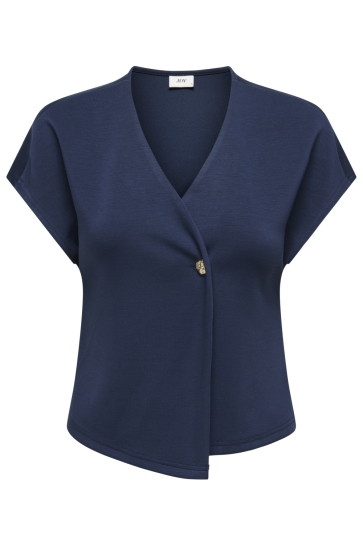 Jacqueline de Yong jdytami s/s top jrs Blauw