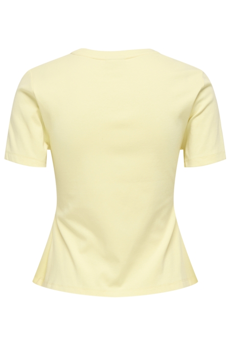 Jacqueline de Yong gele dames t-shirt | Achteraanzicht