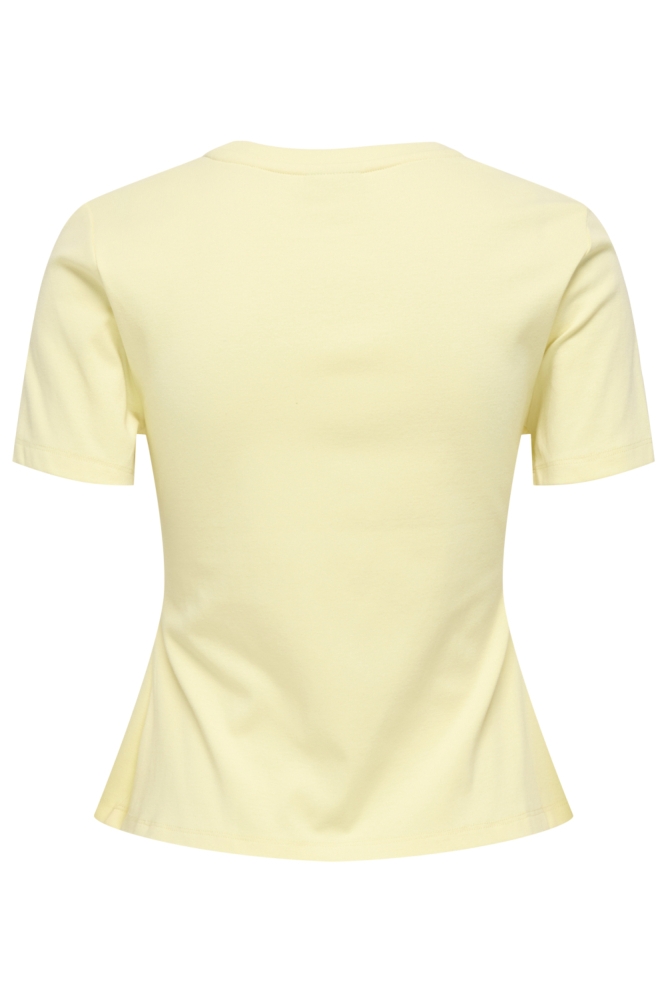 Jacqueline de Yong gele dames t-shirt | Achteraanzicht