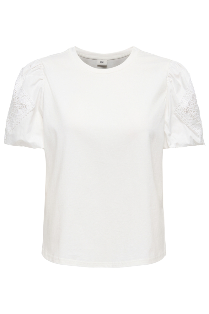 Jacqueline de Yong witte dames t-shirt | Vooraanzicht