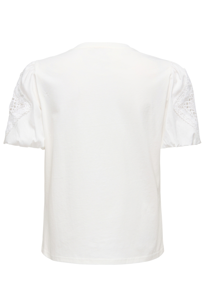 Jacqueline de Yong witte dames t-shirt | Vooraanzicht