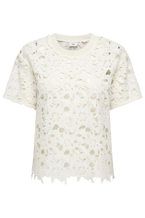 Jacqueline de Yong witte dames t-shirt | Vooraanzicht