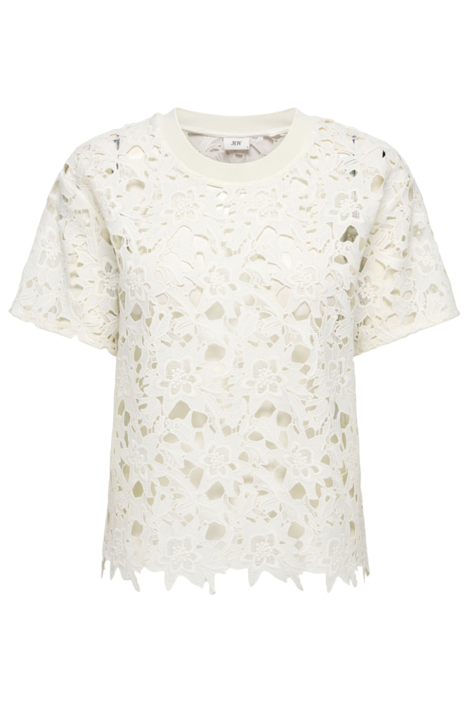 Jacqueline de Yong witte dames t-shirt | Vooraanzicht