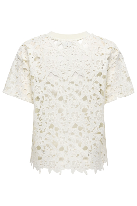Jacqueline de Yong witte dames t-shirt | Achteraanzicht
