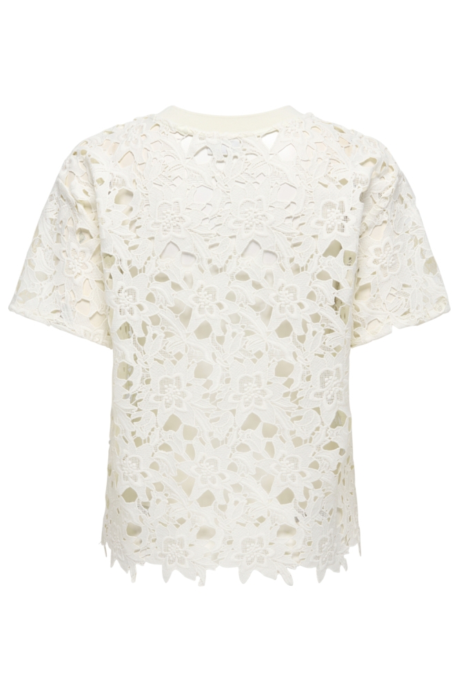 Jacqueline de Yong witte dames t-shirt | Achteraanzicht
