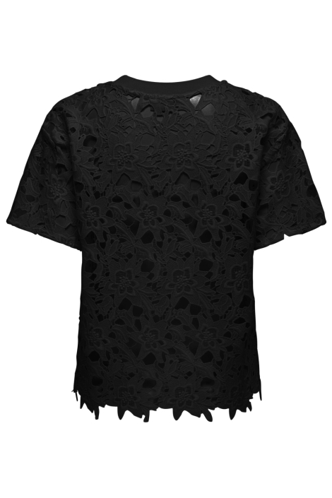 Jacqueline de Yong zwarte dames t-shirt | Achteraanzicht