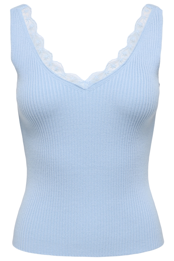 Jacqueline de Yong blauwe dames top | Vooraanzicht