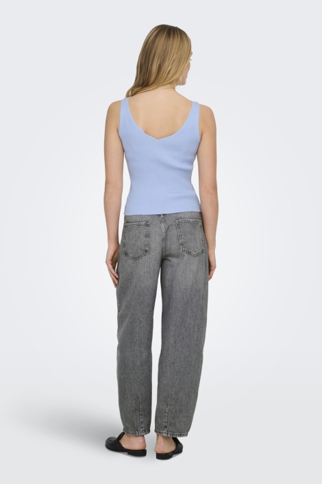 Jacqueline de Yong blauwe dames top | Model