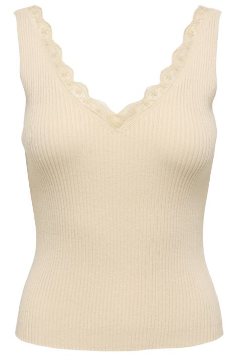 Jacqueline de Yong beige dames top | Vooraanzicht