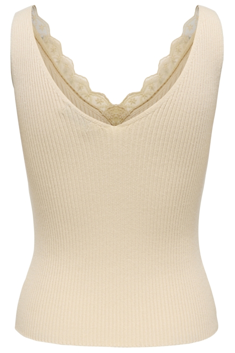 Jacqueline de Yong beige dames top | Achteraanzicht