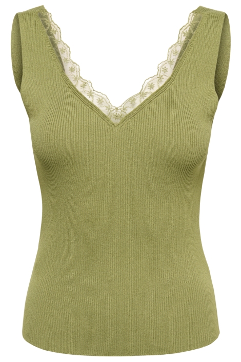 Jacqueline de Yong groene dames top | Vooraanzicht