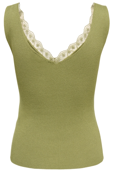 Jacqueline de Yong groene dames top | Achteraanzicht