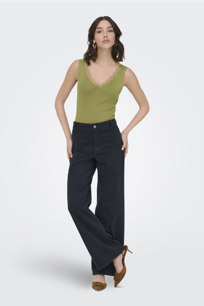 Jacqueline de Yong groene dames top | Model