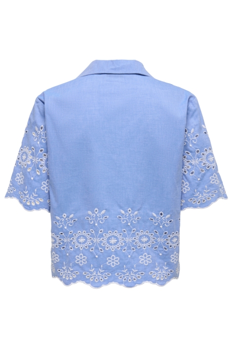 Jacqueline de Yong blauwe dames blouse | Achteraanzicht