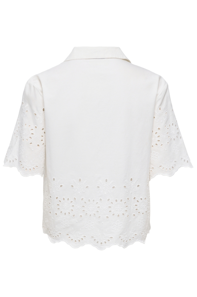 Jacqueline de Yong witte dames blouse | Achteraanzicht