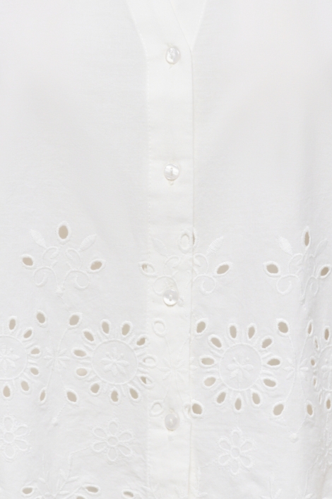 Jacqueline de Yong witte dames blouse | Close up