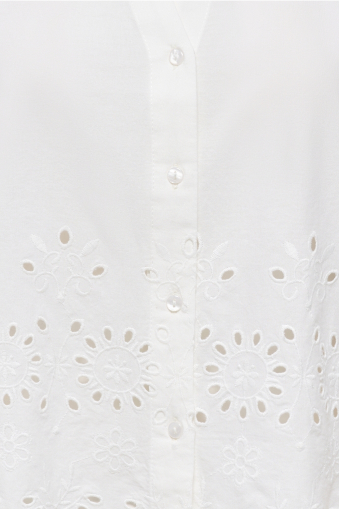 Jacqueline de Yong witte dames blouse | Close up