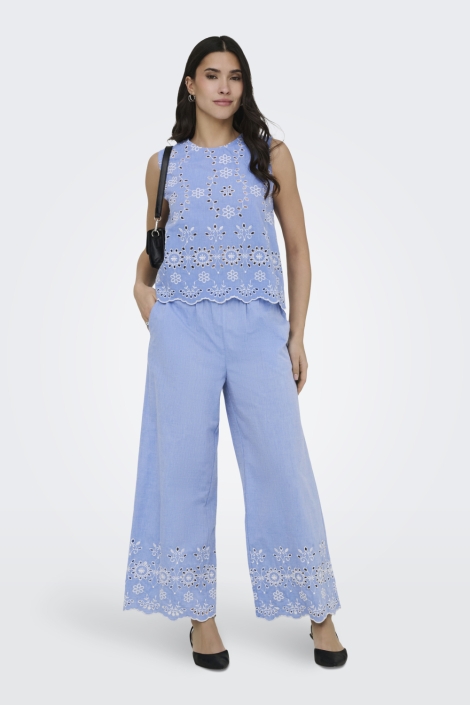 Jacqueline de Yong blauwe dames top | Model