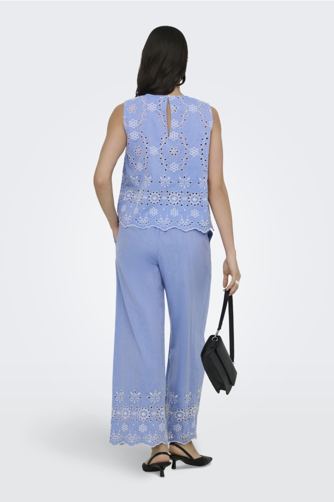 Jacqueline de Yong blauwe dames top | Model