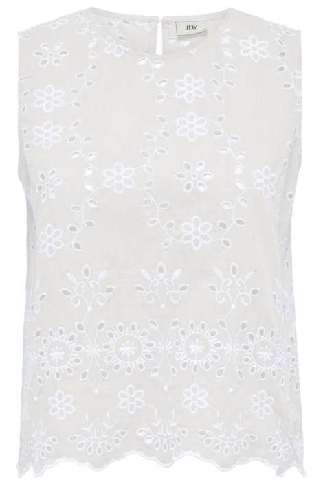 Jacqueline de Yong witte dames top | Model vooraanzicht