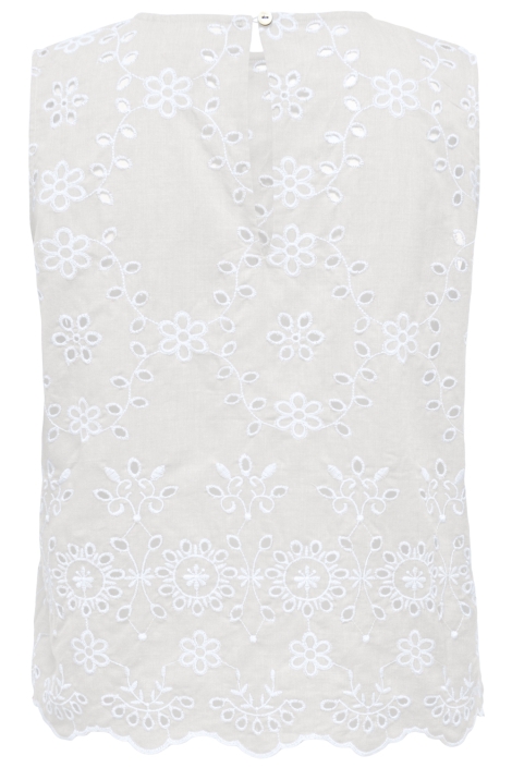 Jacqueline de Yong witte dames top | Model achteraanzicht